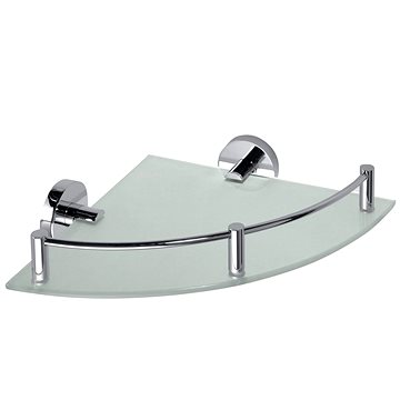 

SAPHO X-ROUND E skleněná polička rohová s hrazdou 250x70x250mm, chrom