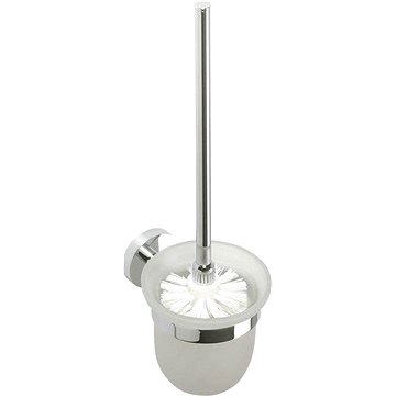 

SAPHO X-ROUND WC štětka nástěnná, miska mléčné sklo, chrom