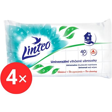 

LINTEO vlhčené ubrousky univerzální (4× 40 ks)