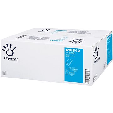 

PAPERNET Ručníky bílá buničina 2vr. 416642, 3990 útržků