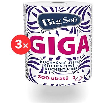 BIG SOFT Giga (3 ks) - Kuchyňské utěrky