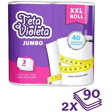 

VIOLETA Jumbo XXL Premium, 3 vrstvy / 2 role
