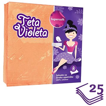 

VIOLETA 2vrstvé oranžové 25 ks