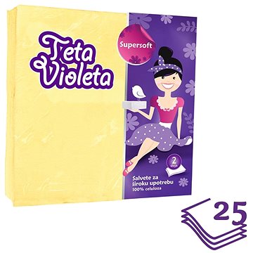 

VIOLETA 2vrstvé žluté 25 ks