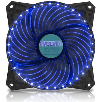 EVOLVEO 12L2BL LED 120mm modrý - Ventilátor do PC