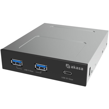 AKASA - USB 20Gbps Type-C Panel with Dual USB 5Gbps Type-A Ports / AK-ICR-36