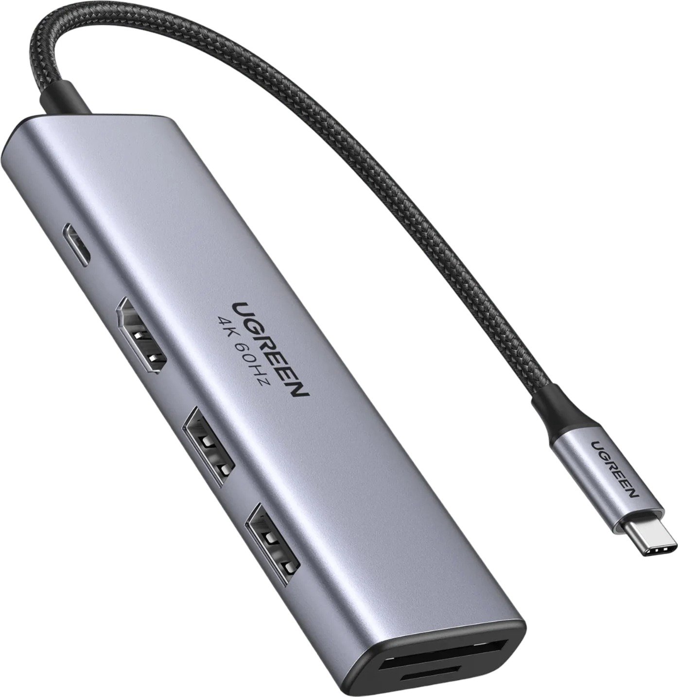 

UGREEN 6-in-1 USB-C to HDMI/2*USB 3.0/SD/TF/PD100W
