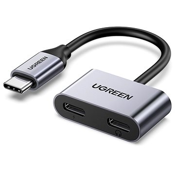 

UGREEN Type C Male To Type C Female + Type C Female Audio Adapter