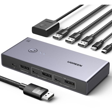 

UGREEN DP1.4 KVM KVM Switch 2 In 1 Out 8K60Hz