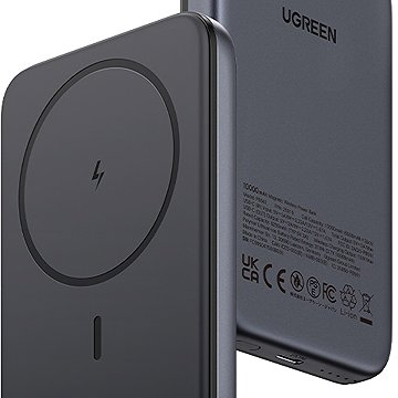 

UGREEN 10000mAh Magnetic Wireless Power Bank Space Gray