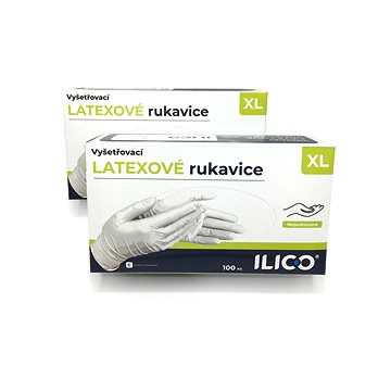 

ILICO latexové rukavice XL, 100 ks