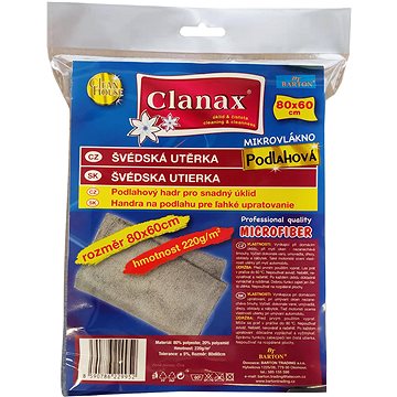 

CLANAX švédská utěrka na podlahu 220 g, 80 × 60 cm