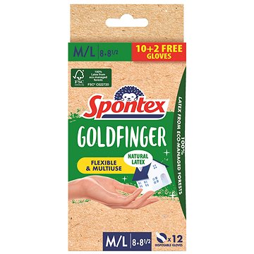 

SPONTEX Godfinger vel. M/L, 12 ks