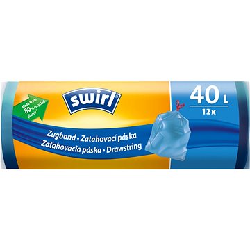 

SWIRL Zatahovací pytle na odpad 40 l, 12 ks