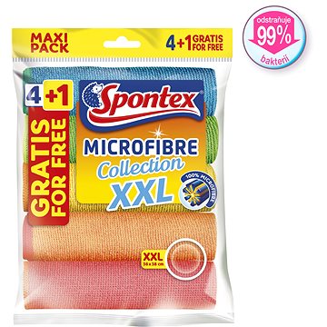SPONTEX Microfibre Economic XXL 38 × 40 cm (5 ks) - Hadřík