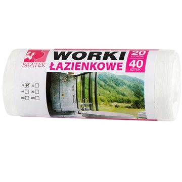 

BRATEK pytle na odpad 20 l, 40 ks