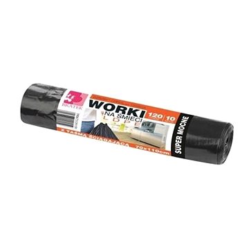 

BRATEK pytle na odpad se stahovací šňůrkou 120 l, 10 ks