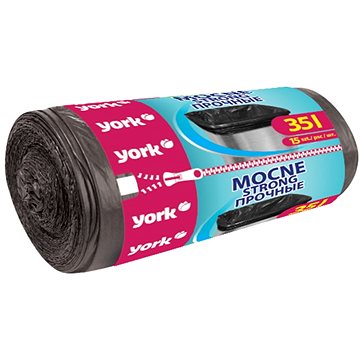 

YORK odpadkové pytle silné, 35 l, 15 ks