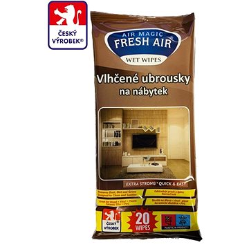 

Fresh Air čistící ubrousky na nábytek, 20 ks