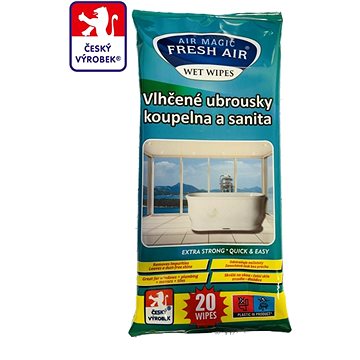 

Fresh Air čistící ubrousky koupelna a sanita, 20 ks