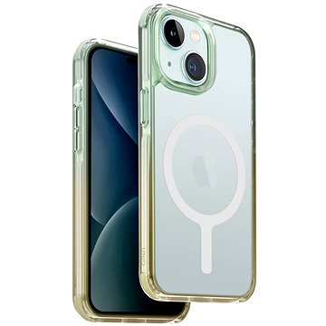 

UNIQ Combat Duo MagClick ochranný kryt na iPhone 15, Mint (Sea green/Soft yellow)
