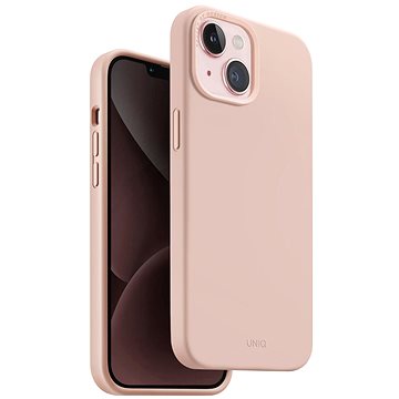 

UNIQ Lino Hue MagClick ochranný kryt na iPhone 15, Blush (Pink)
