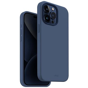 

UNIQ Lino Hue MagClick ochranný kryt na iPhone 15 Pro Max, Navy (Blue)