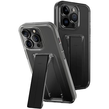 

UNIQ Heldro Mount+ ochranný kryt na iPhone 15 Pro Max se stojánkem, Vapour (Smoke)