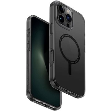 

UNIQ Clario MagClick charging na iPhone 16 Pro Max, Smoke