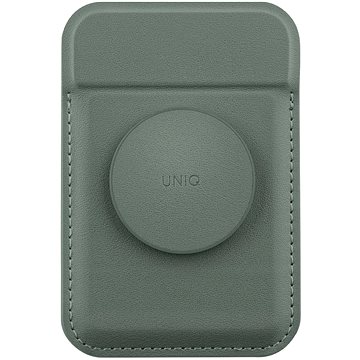 

UNIQ Flixa magnetická peněženka a stojánek s úchytem, Lichen green