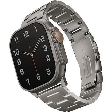 

Uniq Osta článkový ocelový pro Apple Watch 49/45/44/42mm, Titanium (Silver)