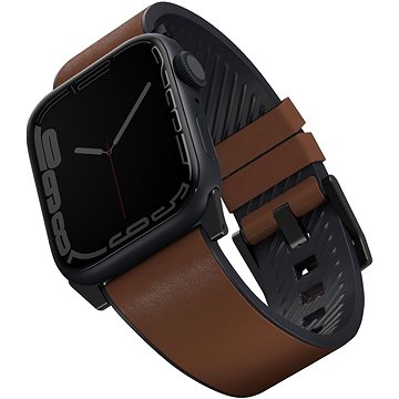 

Uniq Straden voděodolný kožený řemínek pro Apple Watch 42/44/45/Ultra 49mm hnědý