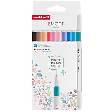 UNI EMOTT PASTEL - sada 10 barev