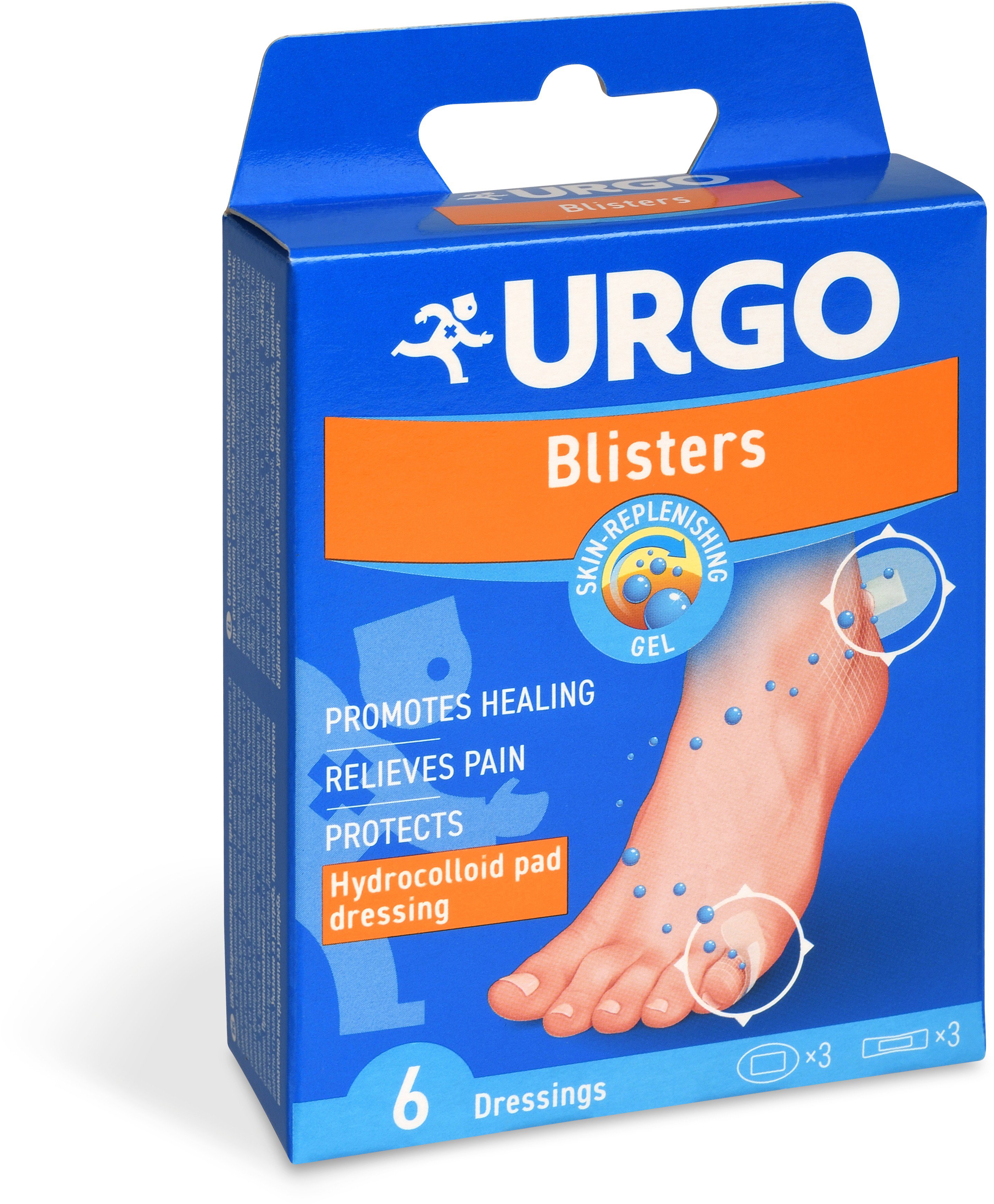 

Urgo Blisters na puchýře hydrokoloidní náplast 6 ks