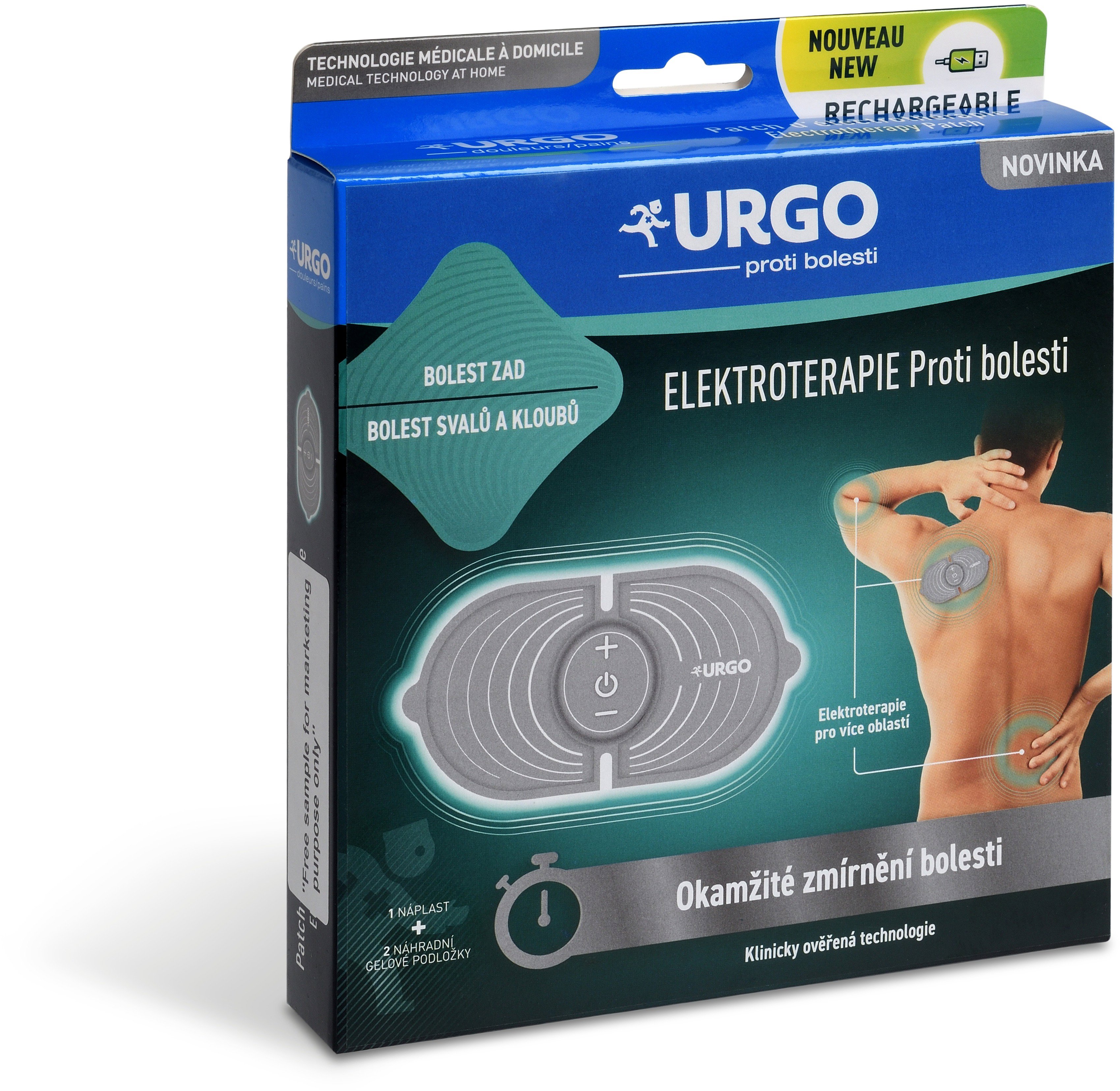 

Urgo Elektroterapie proti bolesti dobíjecí náplast