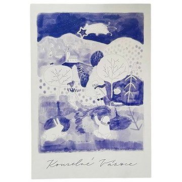 BE NICE EKO Vánoční pohled kouzelné Vánoce, s textem, 5 ks