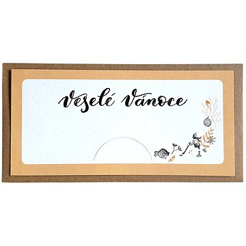 Be Nice EKO Obálka na peníze Veselé Vánoce