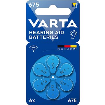 

VARTA baterie do naslouchadel VARTA Hearing Aid Battery 675 6ks