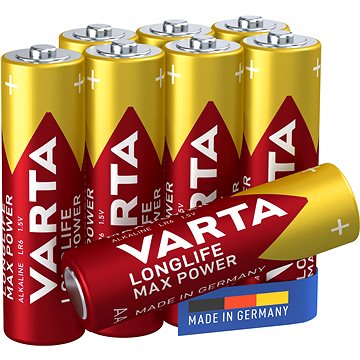 

VARTA alkalická baterie Longlife Max Power AA 5+3ks