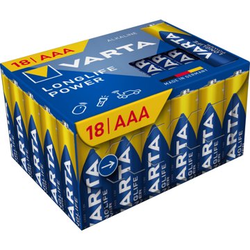 

VARTA Longlife Power 18 AAA (Plastic free CUBE Tray)