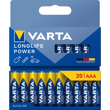 

VARTA Longlife Power 20 AAA (Plastic free Wide Blister)