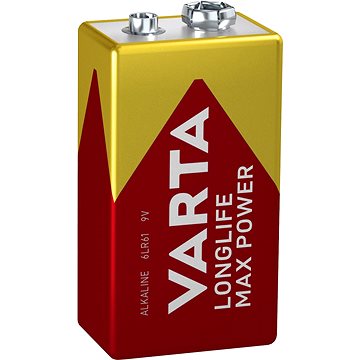 

VARTA alkalická baterie Longlife Max Power 9V 1ks
