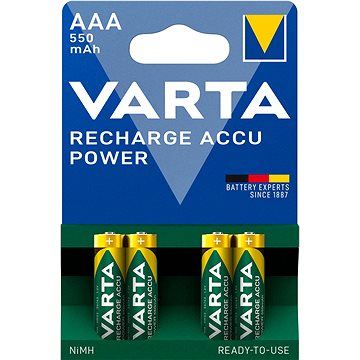 

VARTA nabíjecí baterie Recharge Accu Power AAA 550 mAh R2U 4ks