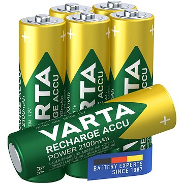 

VARTA nabíjecí baterie Recharge Accu Power AA 2100 mAh R2U 6ks