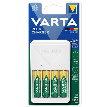 

VARTA nabíječka Plug Charger 57657 + 4 AA 2100 mAh