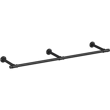 

SONGMICS Věšák černý, ocel, elegantní nástěnný design 170 × 30 × 7 cm