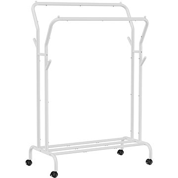 

SONGMICS Stojan bílý, moderní, ocelový 155 × 52,5 × 103,5 cm