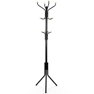 

SONGMICS Stojan černý, stabilní a stylový 44 × 44 × 182 cm