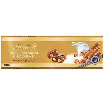 

LINDT Gold Tablet Švýcarská Mléčná Čokoláda S Lískovými Oříšky 300 g