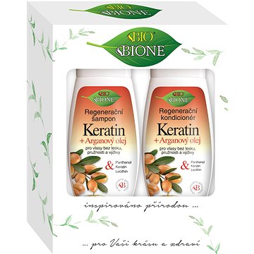 

BIONE COSMETICS Dárková sada Keratin + Arganový olej 520 ml
